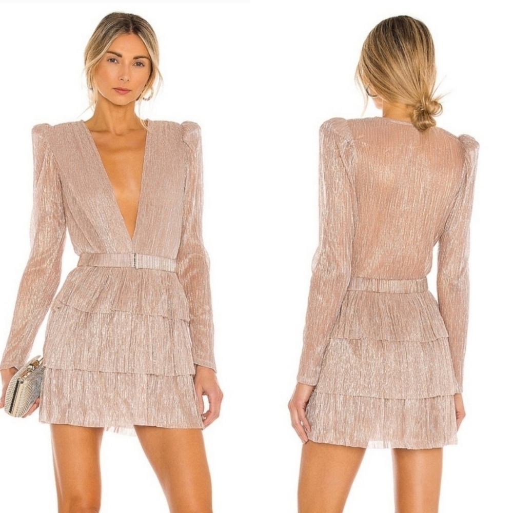 REVOLVE Sabina Musayev Carry Mini Dress Blush M